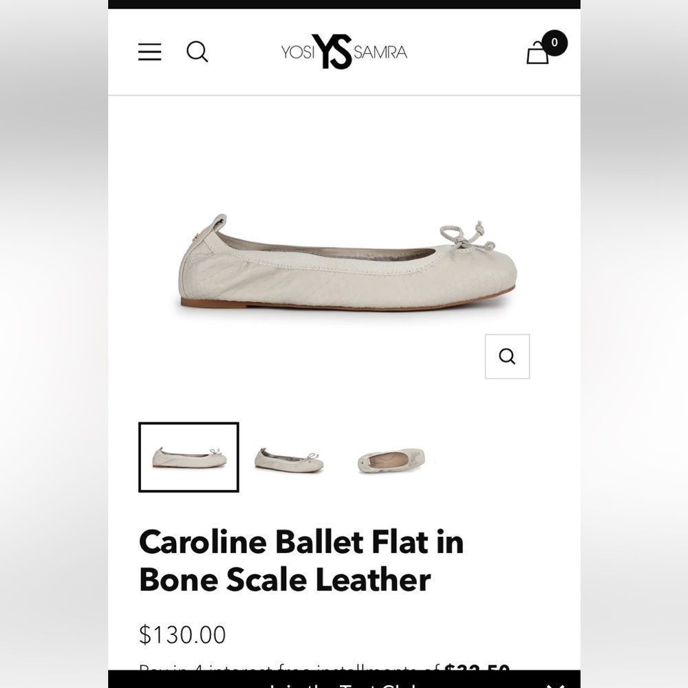 Yosi Samra foldable ballet slippers flats